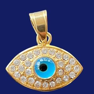 🧿 EVIL EYE. PENDANT 🧿 STAINLESS STEEL AND CRYSTAL